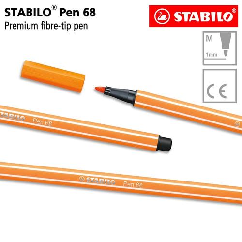 [EZO.8600133] STABILO Pen 68 Orange Isi 1 pcs / Highlighter Pen / Marker / Oranye