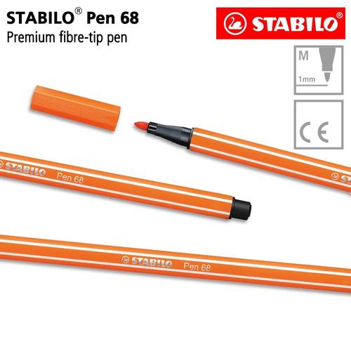 [EZO.8600139] STABILO Pen 68 Pale Vermillion Isi 1 pcs / Highlighter Pen / Marker