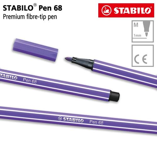 [EZO.8600205] STABILO Pen 68 Violet 1 pcs / Highlighter Pen / Marker / Ungu