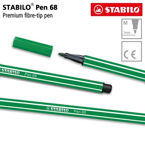 [EZO.8600213] STABILO Pen 68 Green 1 pcs / Highlighter Pen / Marker / Hijau