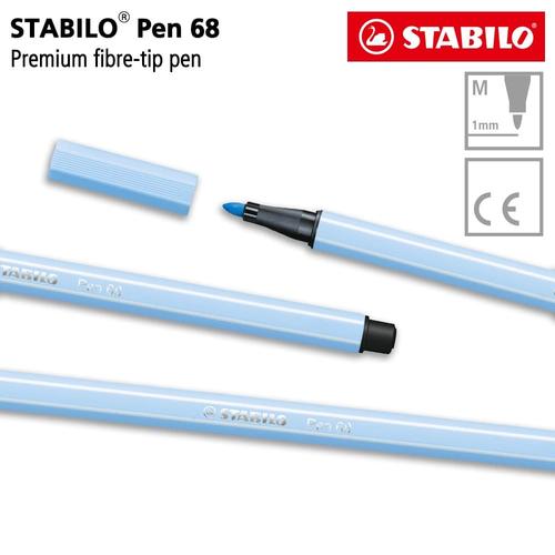 [EZO.8600217] STABILO Pen 68 Ice Blue 1 pcs / Highlighter Pen / Marker / Biru