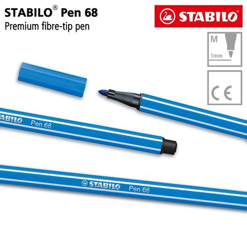 [EZO.8600219] STABILO Pen 68 Dark Blue 1 pcs / Highlighter Pen / Marker / Biru Tua