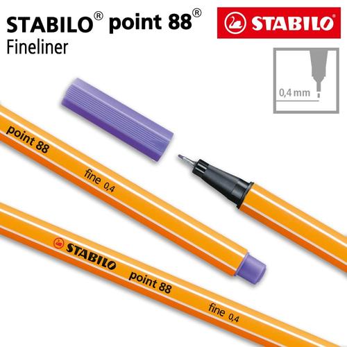 [EZO.8600228] STABILO Point 88 Light Lilac 1pcs / Fineliner / Pen Warna Ungu Muda