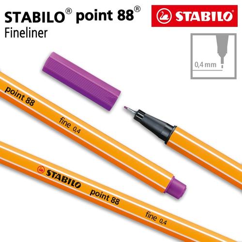 [EZO.8600229] STABILO Point 88 Lilac 1pcs/ Fineliner / Pen Warna Ungu