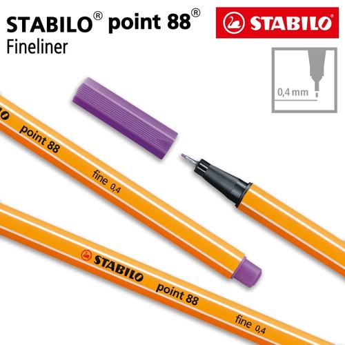 [EZO.8600230] STABILO Point 88 Violet 1pcs / Fineliner / Pen Warna Ungu