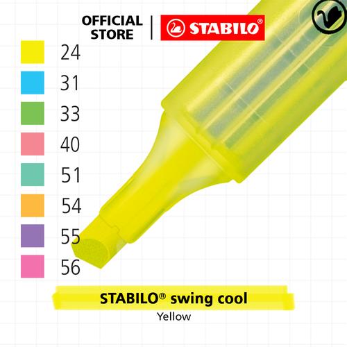 [EZO.8600235] STABILO Swing Cool Yellow / Highlighter Warna Kuning Original