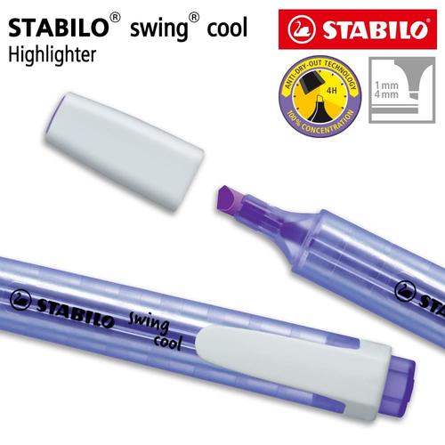 [EZO.8600237] STABILO Swing Cool Lavender / Highlighter Warna Ungu Original / Purple