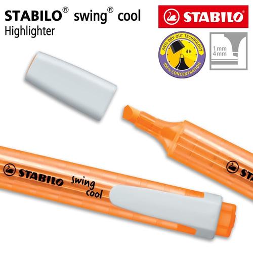 [EZO.8600238] STABILO Swing Cool Orange / Highlighter Warna Orange Original