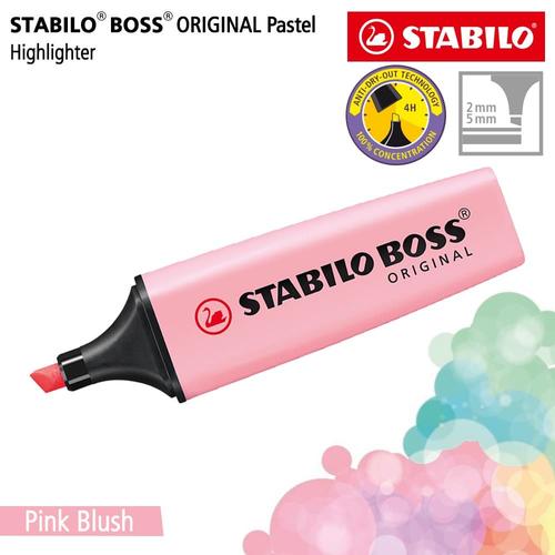 [EZO.8600243] STABILO BOSS PASTEL Pink Blush / Highlighter Original Warna Merah Muda