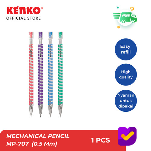 KENKO MECHANICAL PENCIL / Pensil Mekanik MP-707 (0.5Mm) Random Color