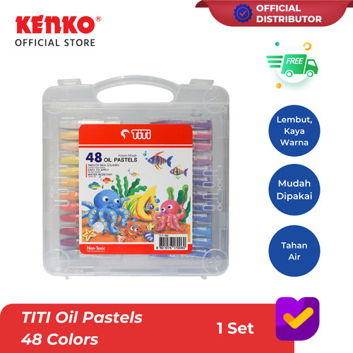 TITI OIL PASTEL / Krayon / Crayon 48 Colors KENKO STATIONERY