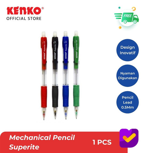 KENKO MECHANICAL PENCIL/Pensil Mekanik MP-SUPERITE (0.5Mm)Random Color