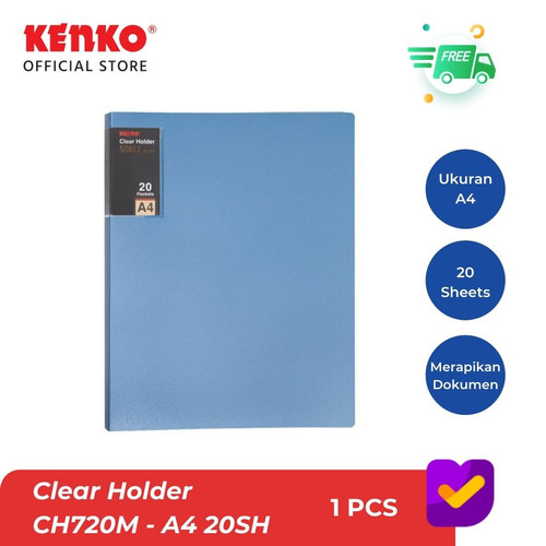 KENKO CLEAR HOLDER / MAP FILE CH720M - A4 20SH Metallic Color