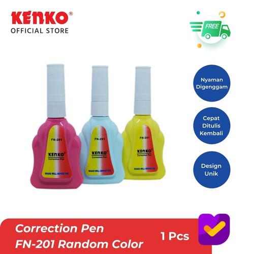 KENKO CORRECTION PEN / Tipex Cair / Cairan Koreksi FN-201 Random Color