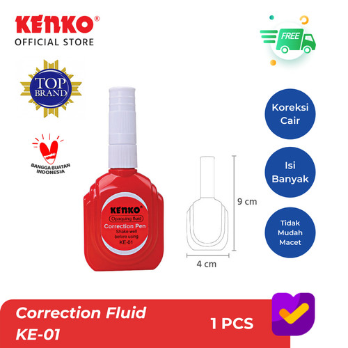 KENKO CORRECTION PEN / Tipex Cair / Cairan Koreksi KE-01