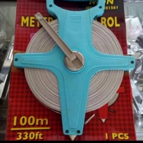 meteran 100 meter tancap tanah / MDN fiber rol 100 meter
