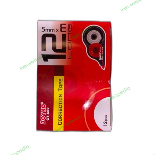 tip ex correction tape joyko ct 522 12mm # satuan
