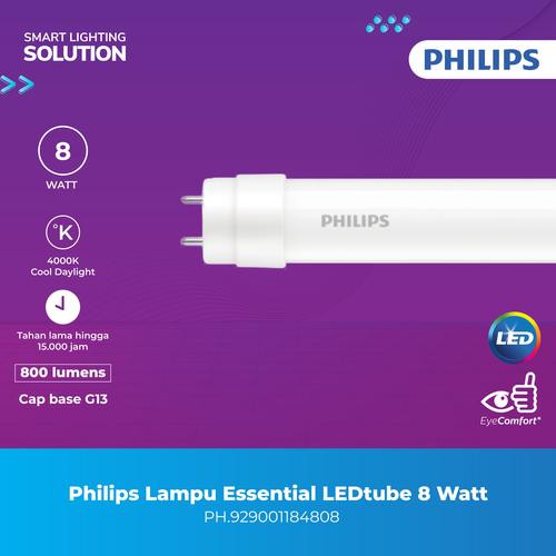 [EZM.1070183] Lampu Philips TL Ledtube Corepro 8W T8 600mm 6500K Cool Daylight 8 Watt Putih