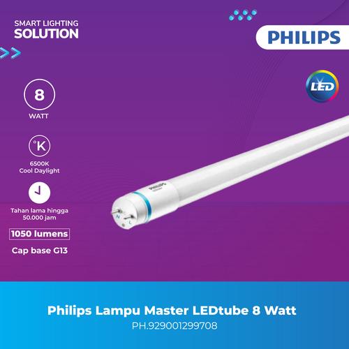 [EZM.1070185] Philips Lampu Master LEDtube 8 Watt 600mm HO 8W 865 T8 Cool Daylight Putih Philip