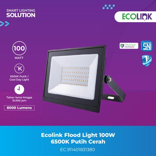 [EZM.1070050] Ecolink Lampu Sorot LED Flood Light - 100W 865 Cahaya Putih