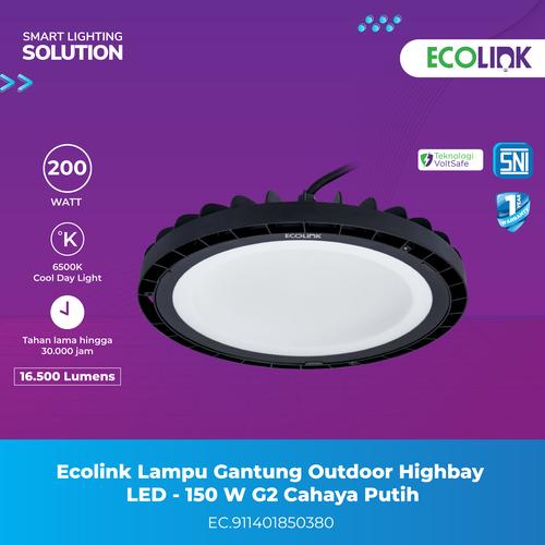 [EZM.1070052] Ecolink Lampu Gantung Outdoor Highbay LED - 150W G2 Cahaya Putih