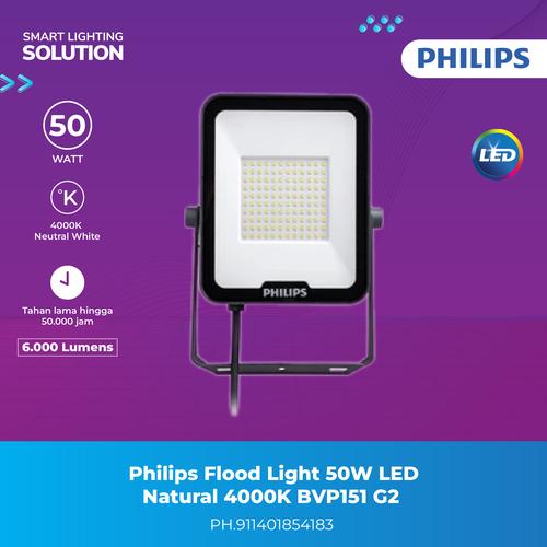 [EZM.1070055] Philips Lampu Sorot LED Flood Light 50W Natural 4000K BVP151 G2 LED60