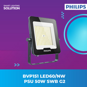 [EZM.1070055] Philips Lampu Sorot LED Flood Light 50W Natural 4000K BVP151 G2 LED60