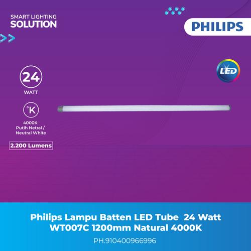 [EZM.1070062] Philips Lampu Batten LED 24W Cahaya Natural Putih 4000K WT007C