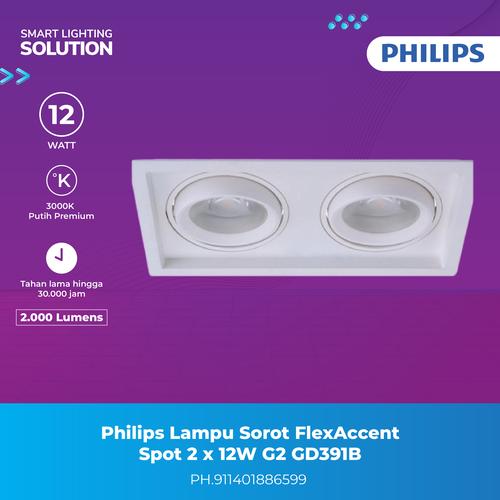 [EZM.1070066] Philips FlexAccent G2 GD391B 2 X 12W/930 PSU-E