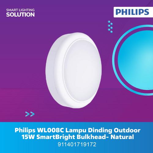 [EZM.1070213] Philips WL008C Lampu Dinding Outdoor 15W SmartBright Bulkhead- Natural