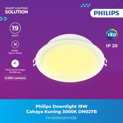 [EZM.1070109] Philips Lampu Plafon Downlight LED 19W 3000K Kuning-Warm White