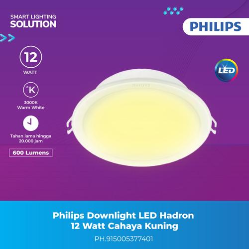 [EZM.1070116] Philips Lampu Downlight LED Hadron - Cahaya Kuning 12W 3000K