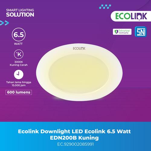 [EZM.1070144] Ecolink Lampu Downlight LED EDN200B 6,5W LED6 3000K Warm White Kuning