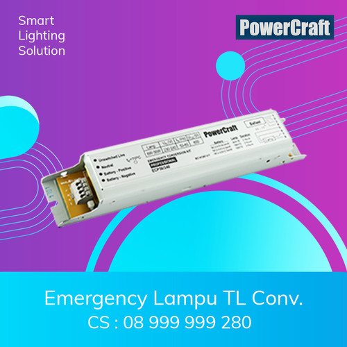 [EZM.1070148] POWERCRAFT,Emergency lampu TL Conventional