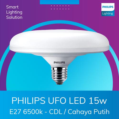 [EZM.1070315] Lampu Plafon Philips Lampu LED UFO Cahaya Putih 15W 6500K CDL E27