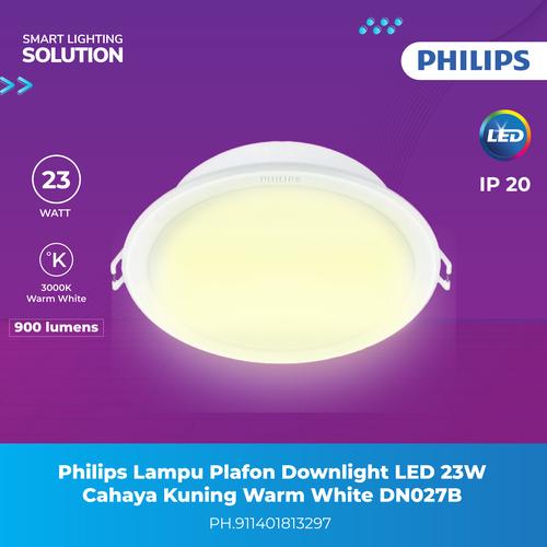 [EZM.1070336] Philips Lampu Plafon Downlight LED 23W Cahaya Kuning Warm White DN027B