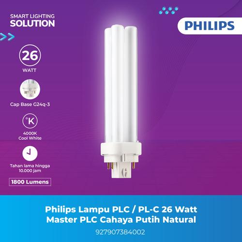 [EZM.1070352] Philips Lampu PLC / PL-C 26 Watt Master PLC Cahaya Putih Natural