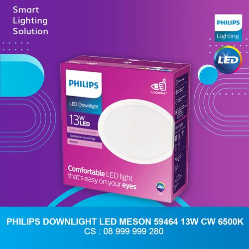 [EZM.1070356] Lampu LED Philips Downlight Cahaya Putih 13 watt CDL Meson D125 59464