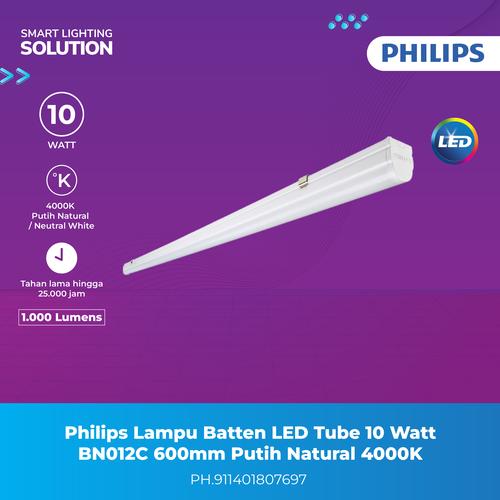 [EZM.1070395] Philips Lampu Batten LED Tube 10W Natural Putih 4000K BN012C L600