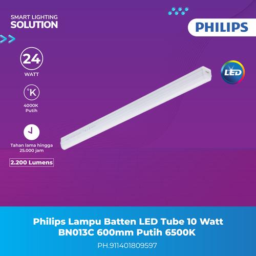 [EZM.1070166] Philips Lampu Batten LED Tube 10W Cahaya Putih 6500K BN013C L600