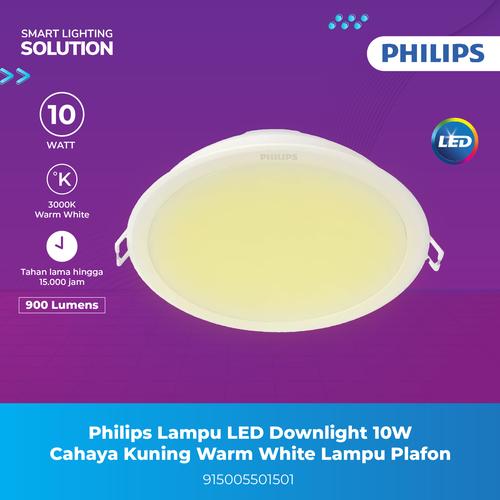 [EZM.1070167] Philips Lampu LED Downlight 10W Cahaya Kuning Warm White Lampu Plafon