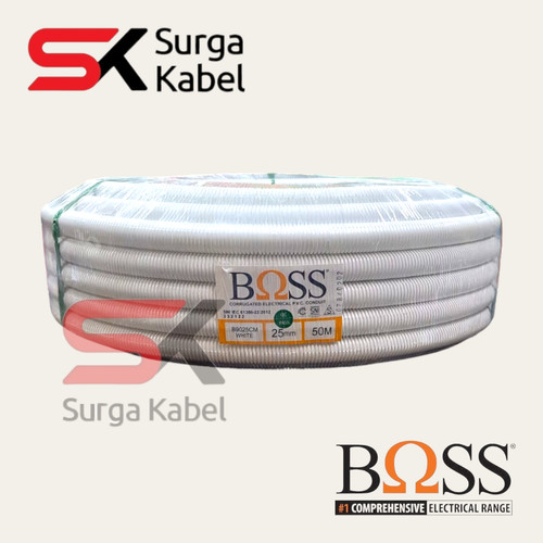 [EZM.1080005] BOSS FLEXIBLE PVC CONDUIT 25 MM @50 MTR