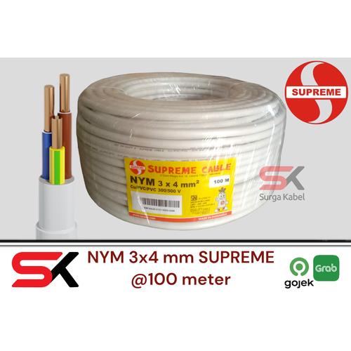 [EZM.1080157] NYM 3x4mm SUPREME/ KABEL KAWAT 3 x 4mm/ KABEL INDOOR 3x4 mm/ KABEL NYM
