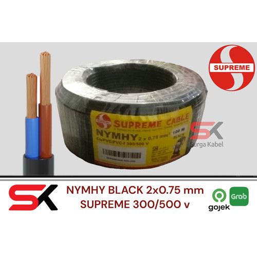 [EZM.1080169] NYYHY 2x0.75mm/ KABEL SERABUT 2 x 0.75mm/ NYMHY 2x0.75/ NYMHY SUPREME
