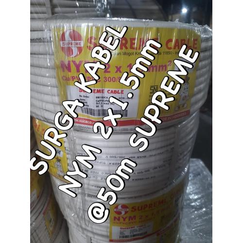 [EZM.1080208] NYM 2x1.5mm SUPREME 50m/ NYM 2 x 1.5mm/ KABEL LISTRIK KAWAT/ TUNGGAL