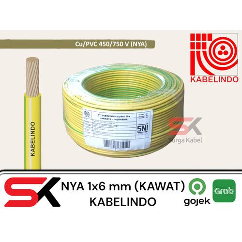 [EZM.1080261] KABEL NYA 1x6 mm KABELINDO | 1 x 6 | NYA 6 mm | KABEL GROUNDING / NYA