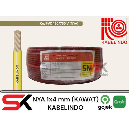 [EZM.1080271] KABELINDO NYA 1x4mm | NYA 1 x 4 mm | NYA 4 mm | KABEL LISTRIK TUNGGAL