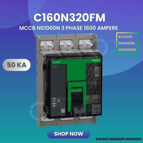 [EZM.1110219] MCCB NS1600N 3 Phase 1600 Ampere 3P 1600A Breaker 50kA C160N320FM Micrologic 2.0 Schneider Original SNI