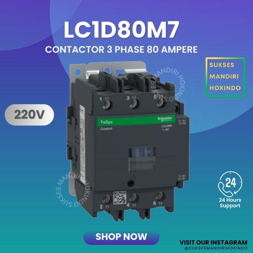[EZM.1110323] Kontaktor 3 Phase 80 Ampere 3 Pas 80 Amper Contactor Schneider ORI SNI