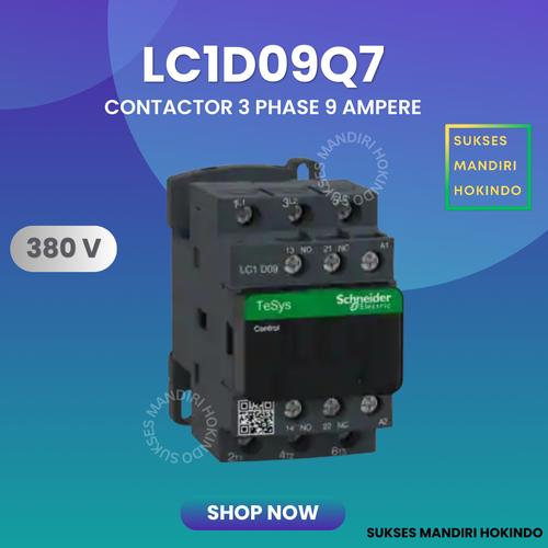 [EZM.1110344] Kontaktor 3 Phase 9 Ampere 3P 9A 380 Volt LC1D09Q7 Schneider ORI SNI